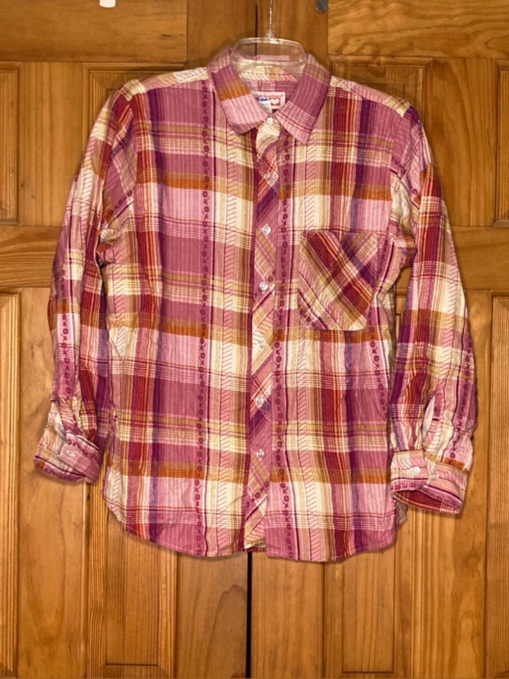 NWOT Vintage 90s American Sweetheart Flannel Top Size L